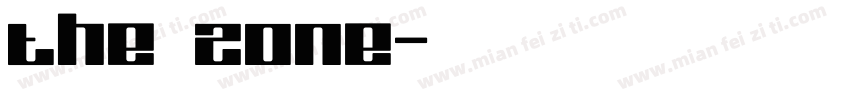 The zone字体转换